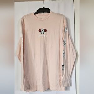 Eighty Eight Brand pink long sleeve skull shirt size medium‎